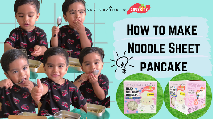 How to Make Noodle Sheet Pancakes for Babies from 12 Months | Air Fryer Baby Recipes