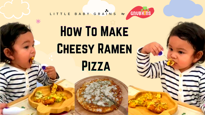 How to Make Cheesy Ramen Pizza for Babies from 12 Months