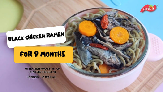 Black Chicken Ramen for 12 Months with Little Baby Grains Splendid Spinach Ramen