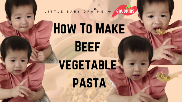 How to Make Beef Vegetable Pasta for Babies from 12 Months