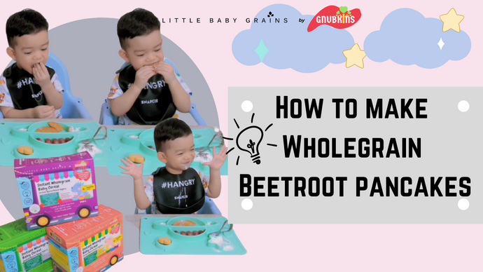 How to Make Wholegrain Beetroot Pancake for Babies from 10 Months