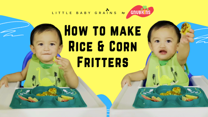 How to make Rice & Corn Fritters for Babies from 12 Months
