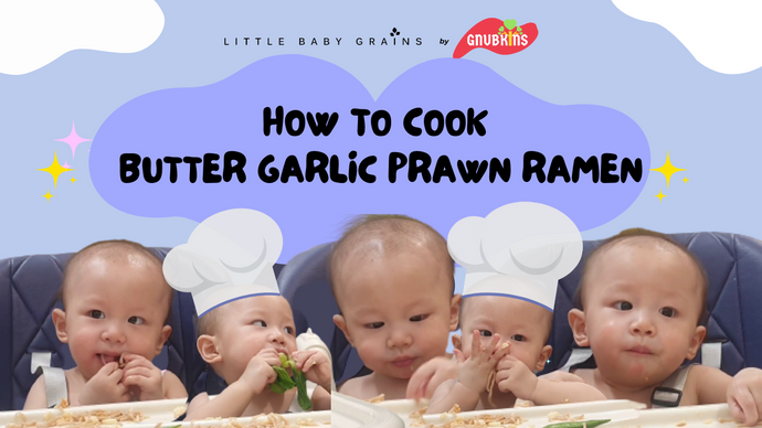 Butter garlic prawn ramen |  Lunch or Dinner | 10 months