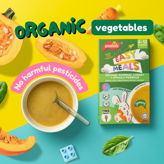 Organic Pumpkin, Carrot & Spinach Porridge (6-12 months)