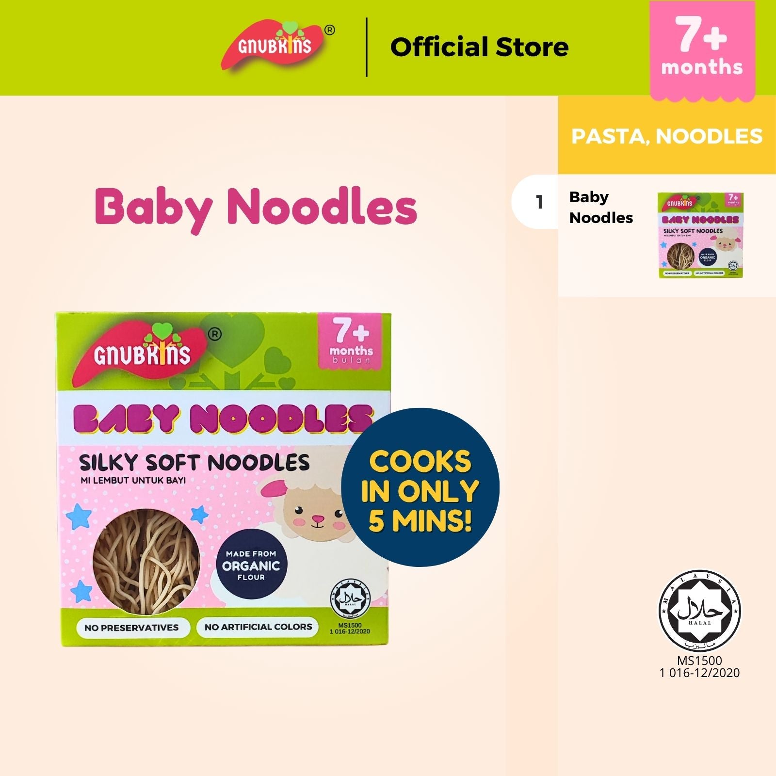 Silky Soft Baby Noodles