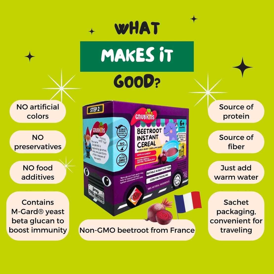GWP Non-GMO Beetroot Instant Cereal (6 months)