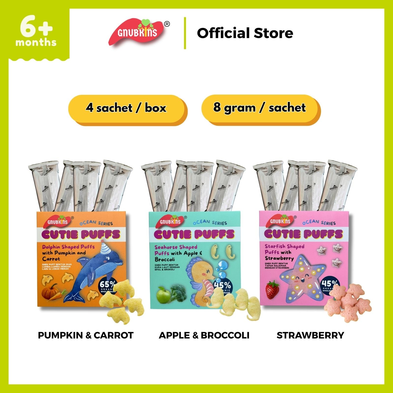 Cutie Puffs Rice Puff Snack