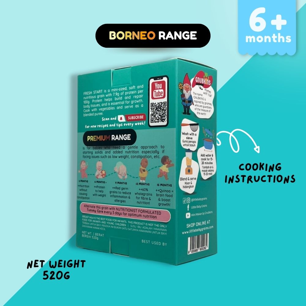 Baby Rice BORNEO (PREMIUM) Range (6-15 Months)