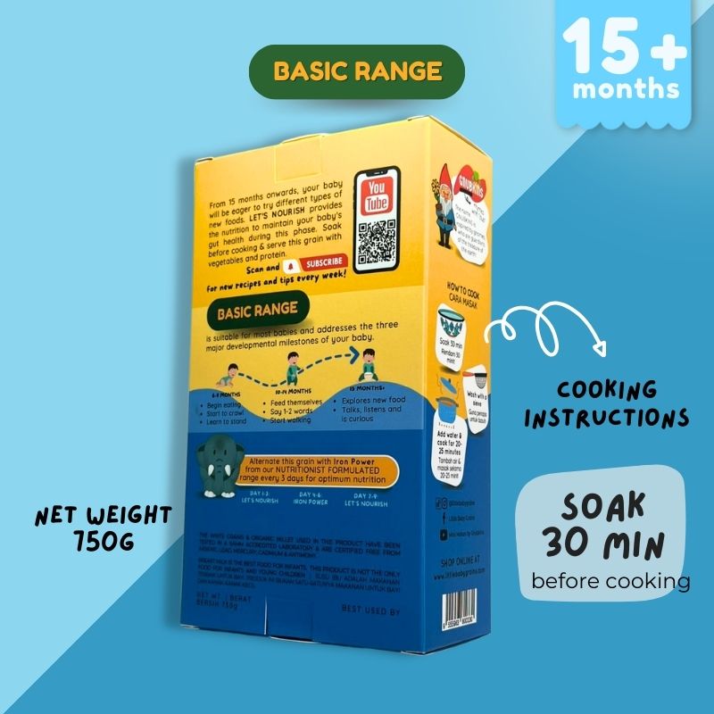 Baby Grains BASIC Range (6-15 Months)