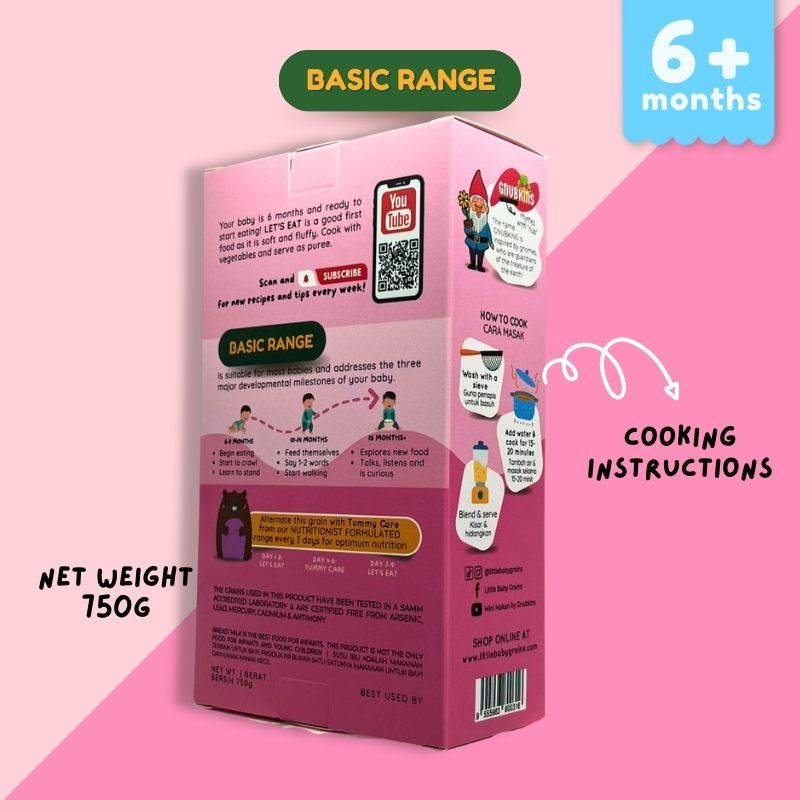 Baby Grains BASIC Range (6-15 Months)
