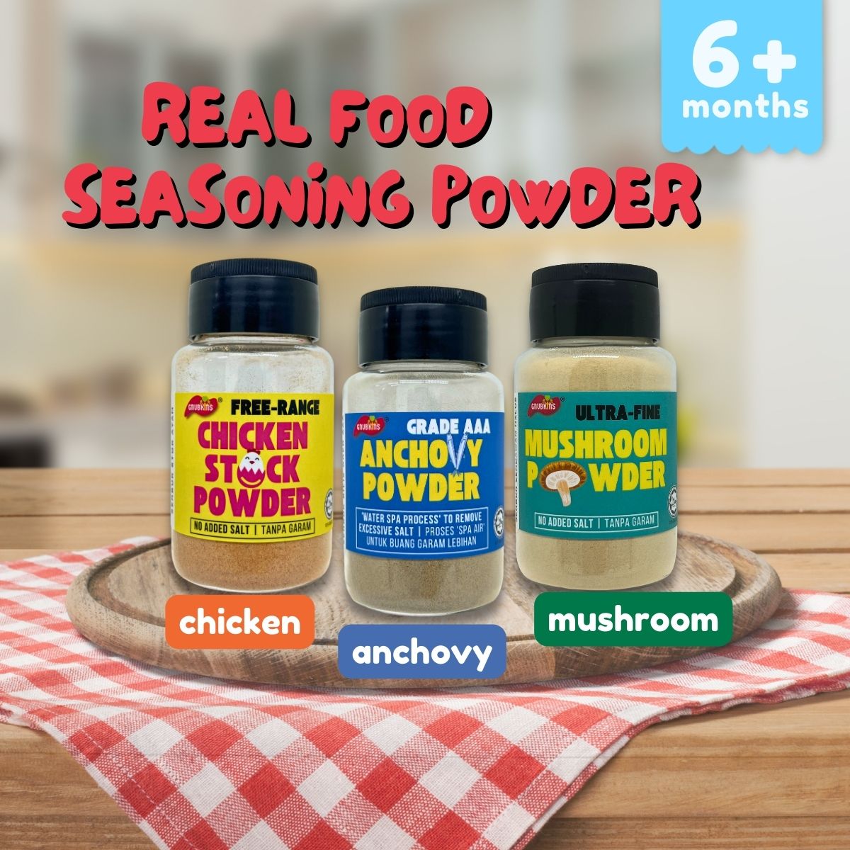 Real Food Seasoning Powder - 3 Flavours (6 months onwards)