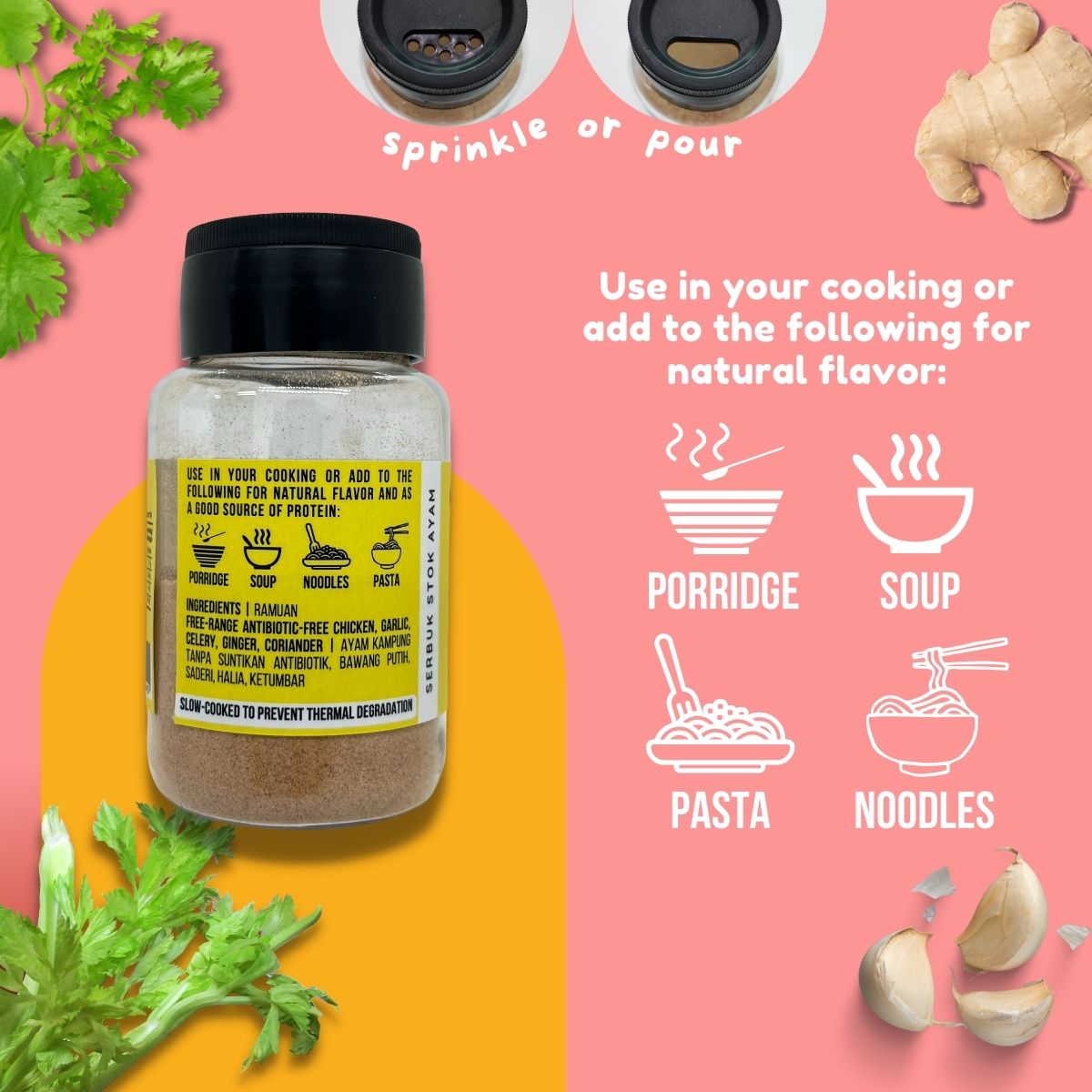 Real Food Seasoning Powder - 3 Flavours (6 months onwards)