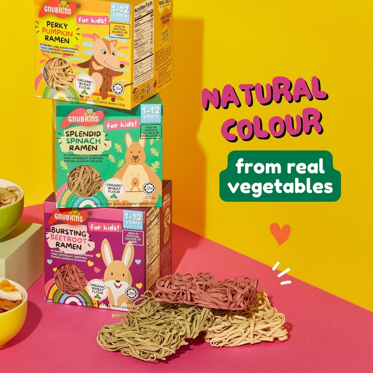Kids Ramekins Organic Kids Ramen - 3 flavours (1-12 Years) | Gnubkins