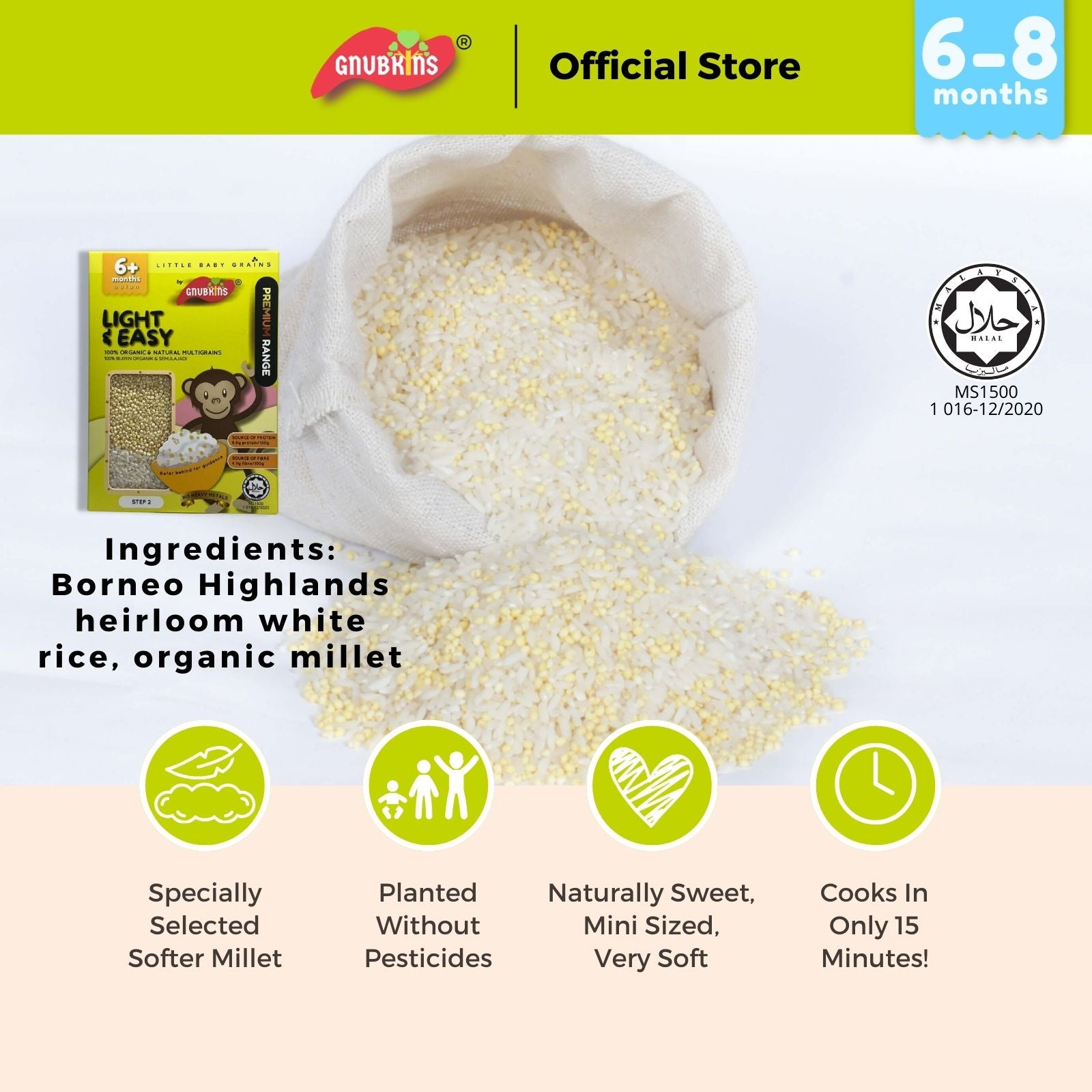 Baby Rice BORNEO (PREMIUM) Range
