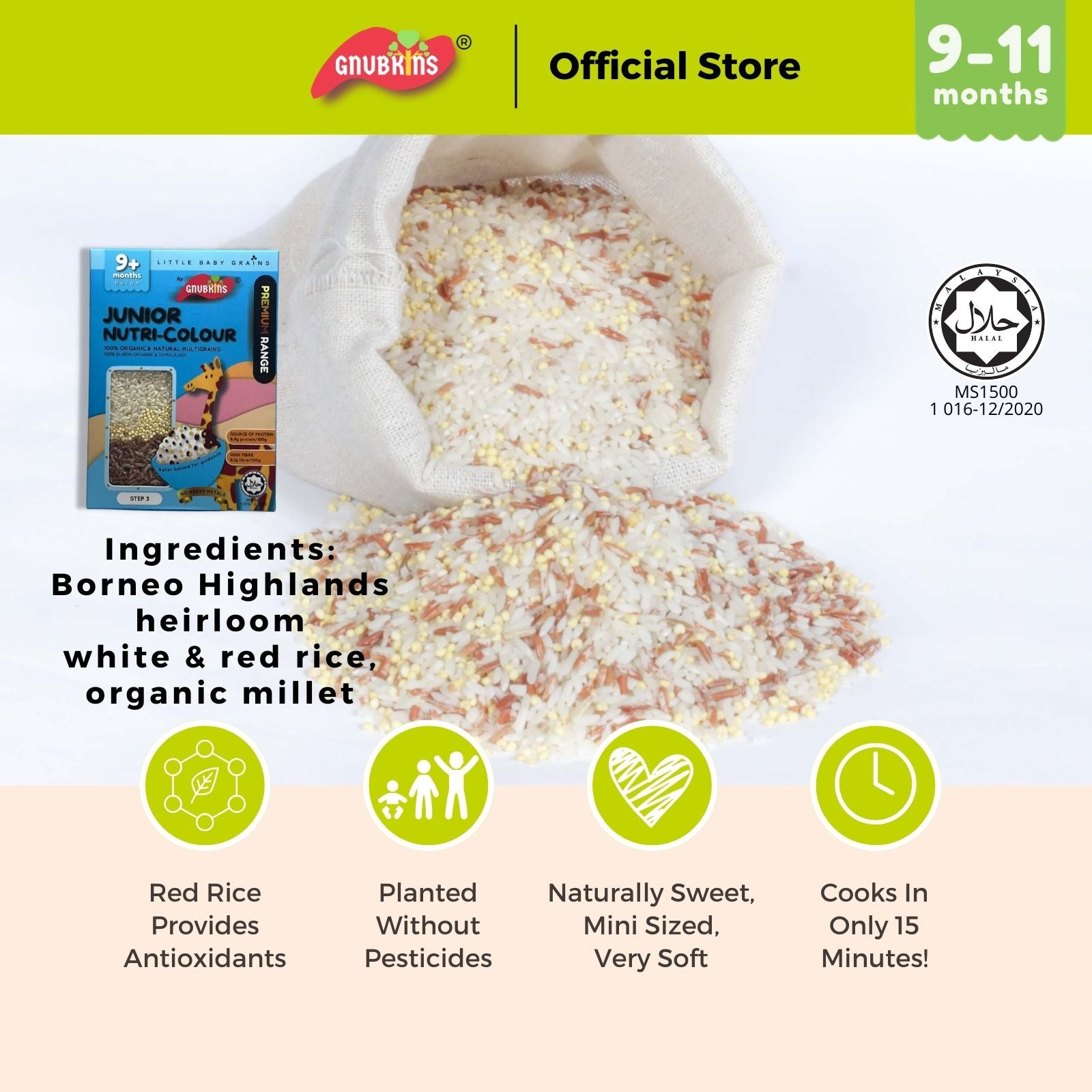 Baby Rice BORNEO (PREMIUM) Range