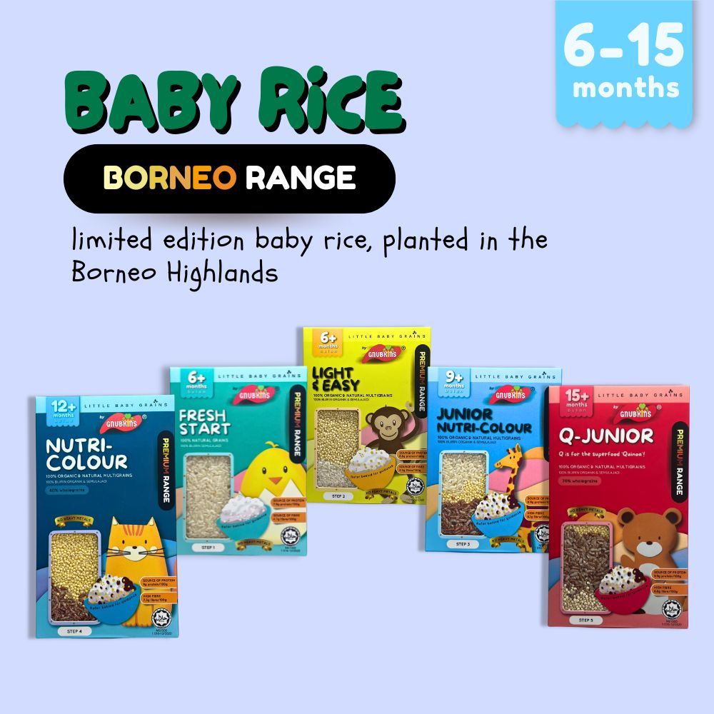 Baby Rice BORNEO (PREMIUM) Range (6-15 Months)