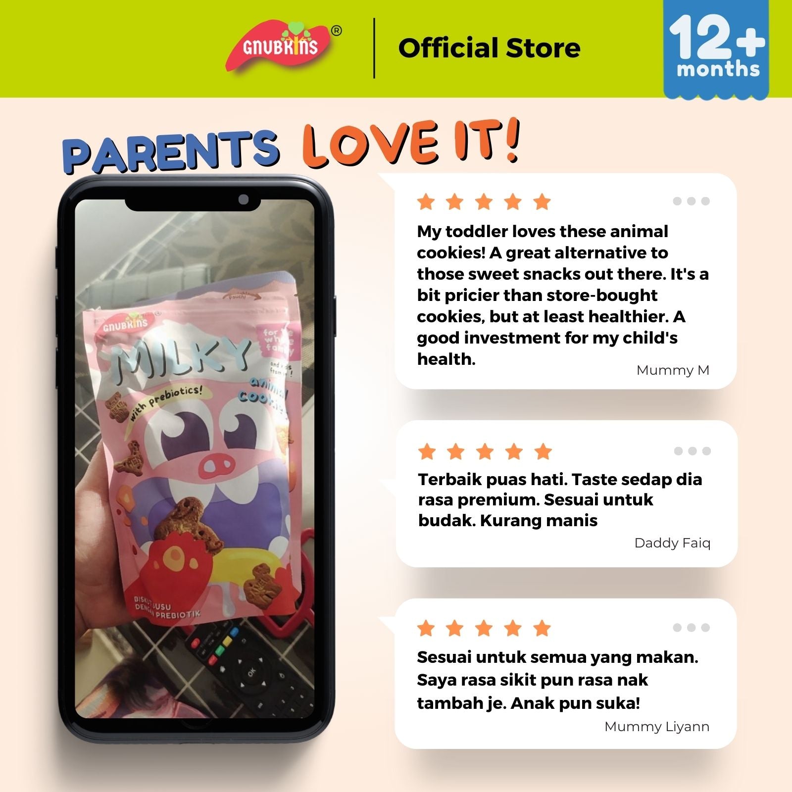 Prebiotic Kids Cookies Mini Pack 40g