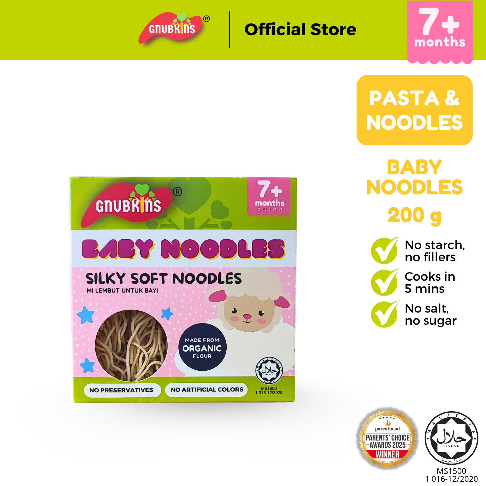 Silky Soft Baby Noodles