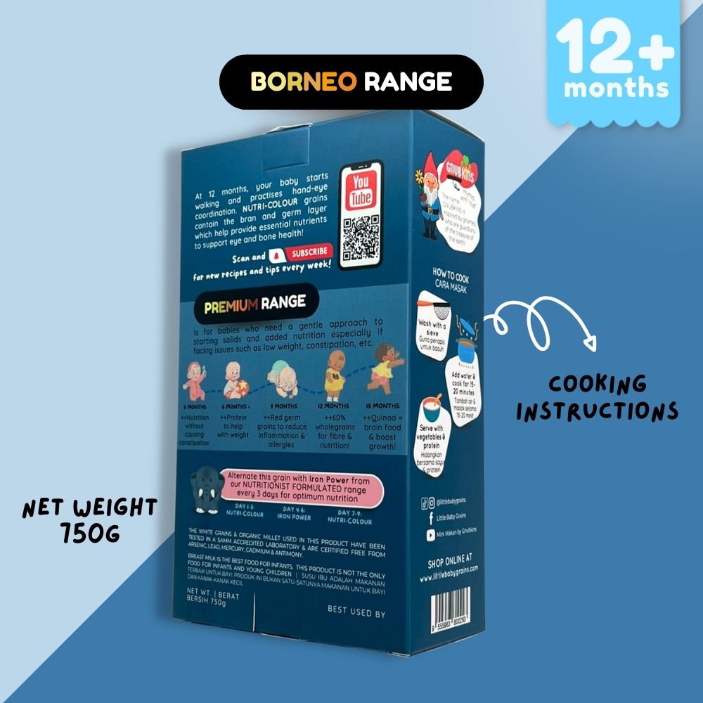 Baby Rice BORNEO (PREMIUM) Range (6-15 Months)