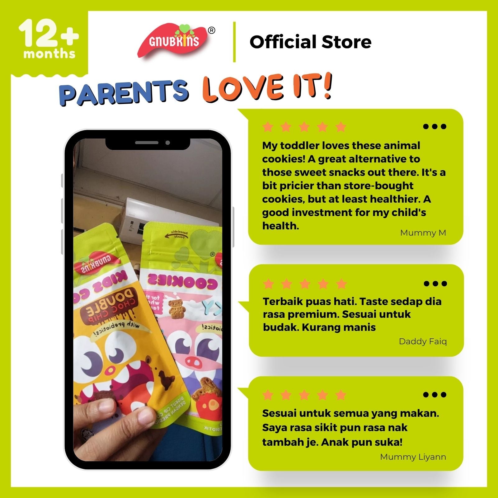 Prebiotic Kids Cookies 40g/100g