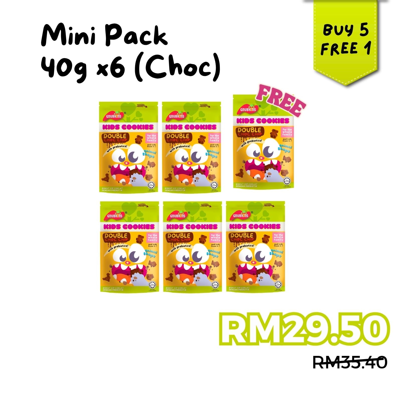 Prebiotic Kids Cookies 40g/100g