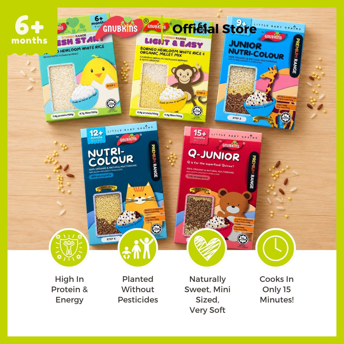 Baby Rice BORNEO (PREMIUM) Range