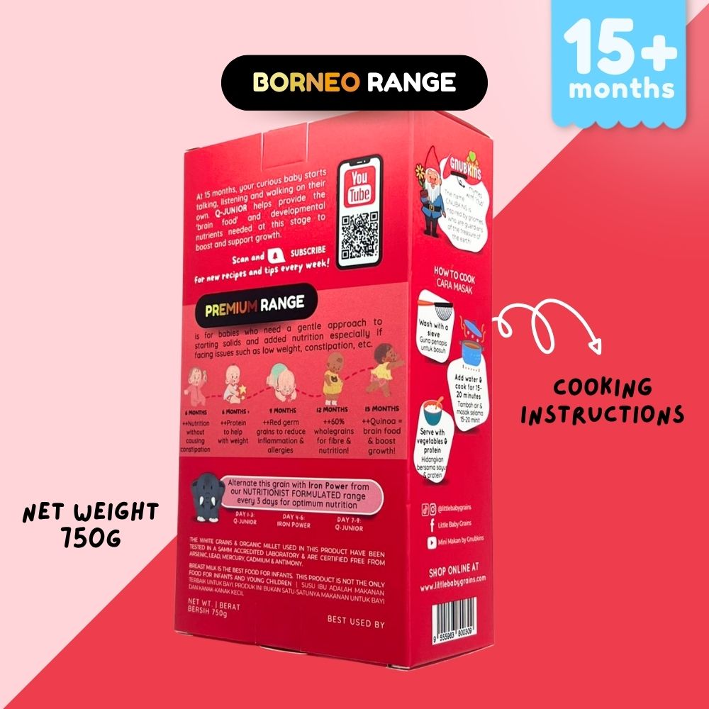 Baby Rice BORNEO (PREMIUM) Range (6-15 Months)