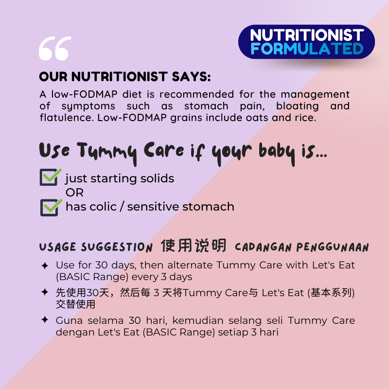 Tummy Care -NUTRITIONIST FORMULATED Range (6 months)