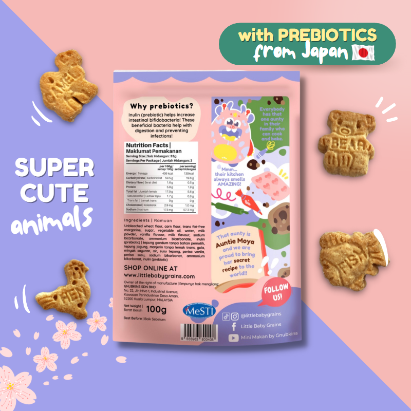 Milky Animal Cookies With Prebiotics (1 year onwards)